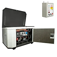 Генератор A-iPower A8000EAX в супертихом зимнем кожухе 1400SS RAL 7035 + блок автозапуска A-iPower 230 В, 50 А