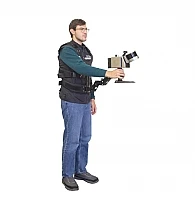 Крепление с поворотным механизмом на ременно-плечевом жилете с каркасом для сканеров Goslam