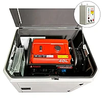 Генератор A-iPower A9000EAX в тихом зимнем кожухе 1200 RAL 7035 + блок автозапуска A-iPower 230 В, 50 А