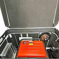 Бензиновый генератор A-iPower A13000TEAX в тихом зимнем кожухе 1600 RAL 7035 + блок автозапуска A-iPower 230В/400В 100А 8 ПИН